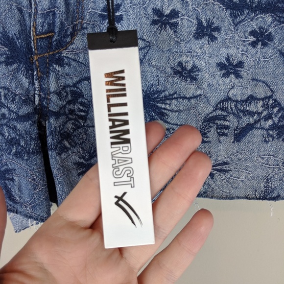 William Rast | Denim Boho Print Shorts - E19 - Picture 6 of 7